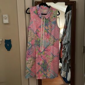 NEW! Lily Pulitzer Luxwear Dress. Zip front, matching undershorts.